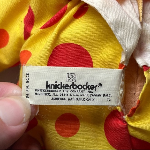 Vintage 1978 Knickerbocker ~ Half Pint ~ 13" Plush Clown Doll Preowned - Picture 6 of 15